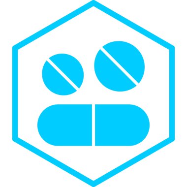 Hap. Web simgesi basit illüstrasyon