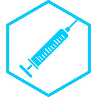 Şırınga. Web simgesi basit illüstrasyon