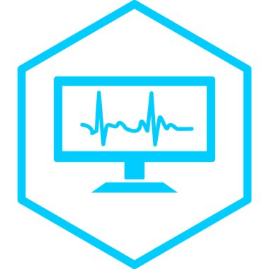 Modern sağlık simgesinin vektör illüstrasyonu