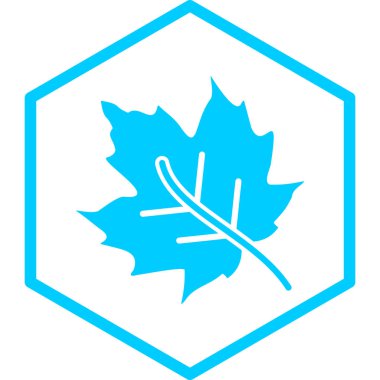 Yaprak ikonu vektör illüstrasyonu