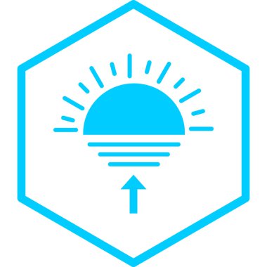 Güneş Simgesi Vektör illüstrasyonu