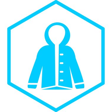 Ceket web simgesi basit illüstrasyon