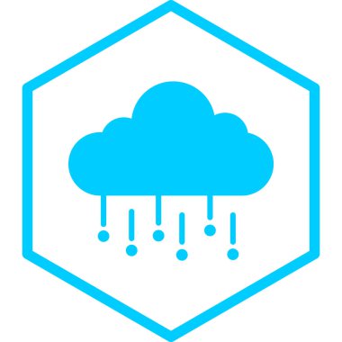 Bulut. Web simgesi basit illüstrasyon