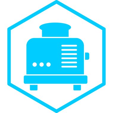 Modern toster simgesinin vektör illüstrasyonu