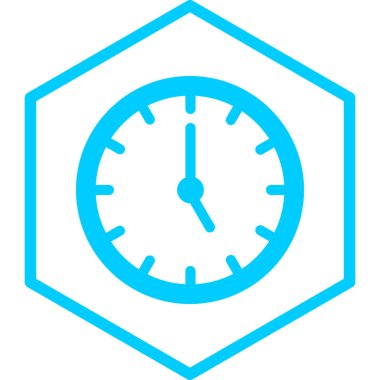 Saat. Web simgesi basit illüstrasyon