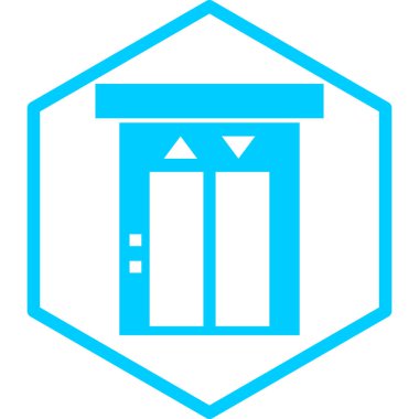 Bina. Web simgesi basit illüstrasyon