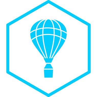 Web ve mobil uygulama için sıcak hava balonu simgesi