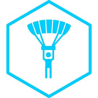 Bir paraşütün vektör çizimi