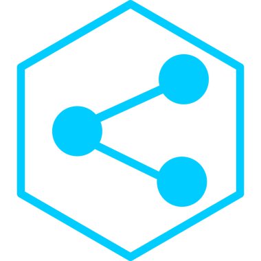 Paylaş. Web simgesi basit illüstrasyon