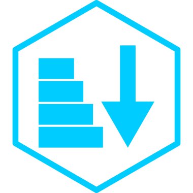 Yükle. Web simgesi basit illüstrasyon