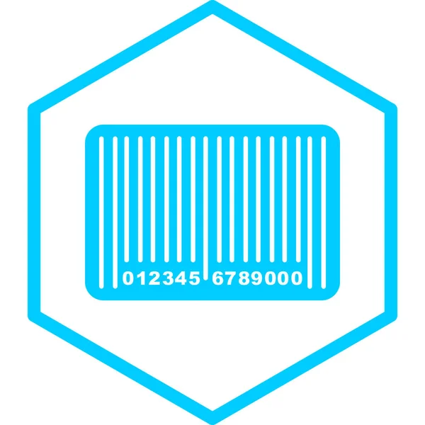 Barcode Icon Vector Illustration Simple Design — Stock Vector