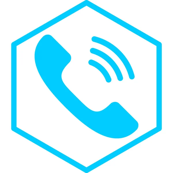 Telefon Web Symbol Einfache Illustration — Stockvektor