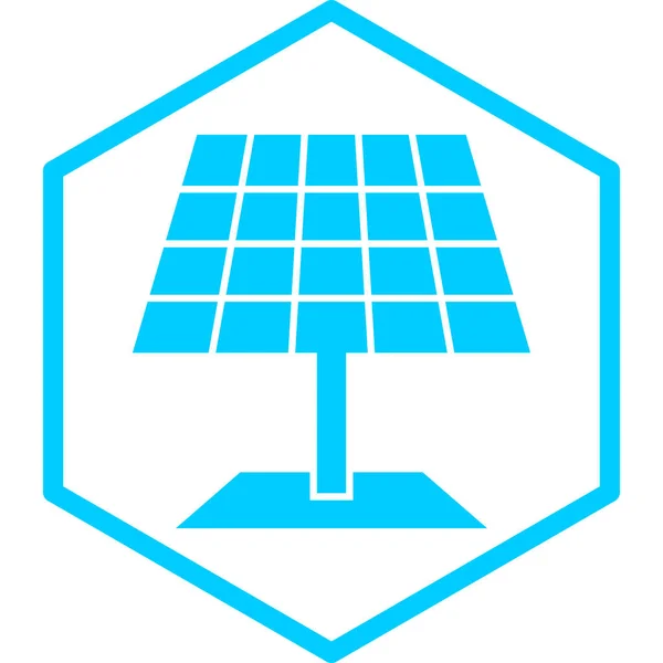 Solar Panel Icon Vector Illustration — Stock Vector