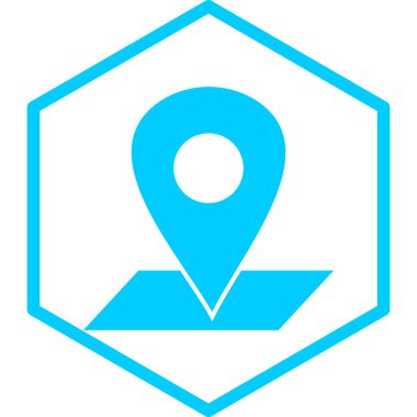 konum. Web simgesi basit illüstrasyon