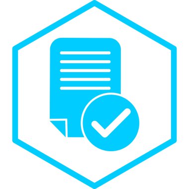 belge simgesi, vektör çizimi