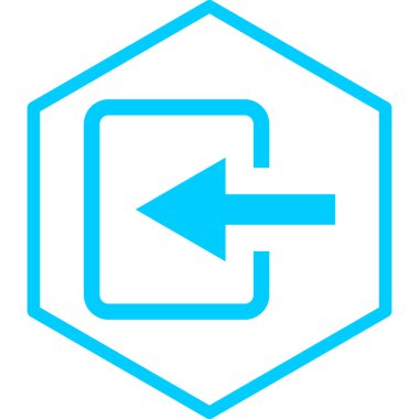 Sol aşağı vektör simgesi ok. biçim, beyaz arkaplanda yuvarlak açıları olan düz simgeli taslak semboldür.