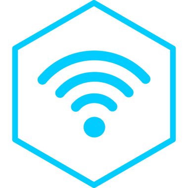 Kablosuz. Web simgesi basit illüstrasyon