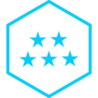 Yıldızlar. Web simgesi basit illüstrasyon