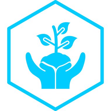 Eko dostu vektör simgesi