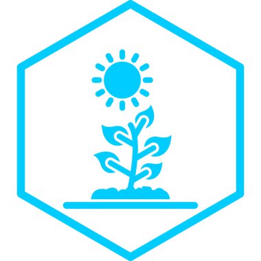 Ekoloji. Web simgesi basit illüstrasyon