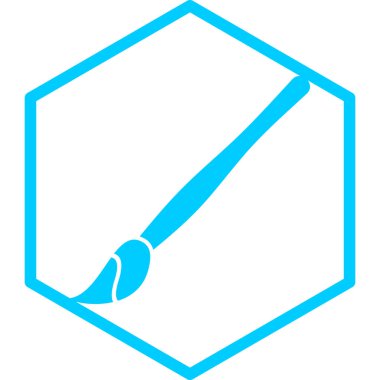 Bir fırça simgesinin gösterimi.