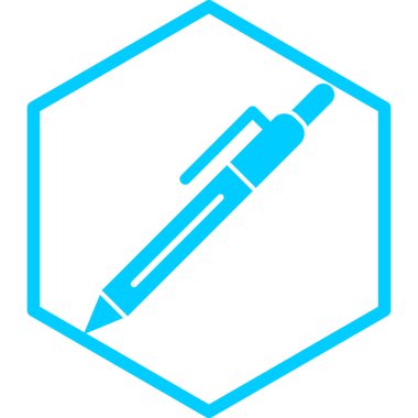 Kalem. Web simgesi basit tasarım