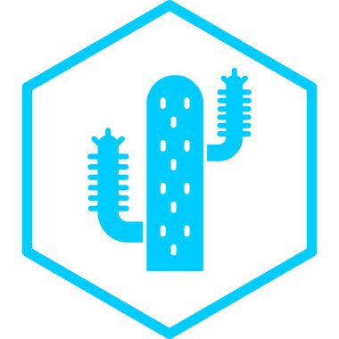 Kaktüs simgesi vektör illüstrasyonu