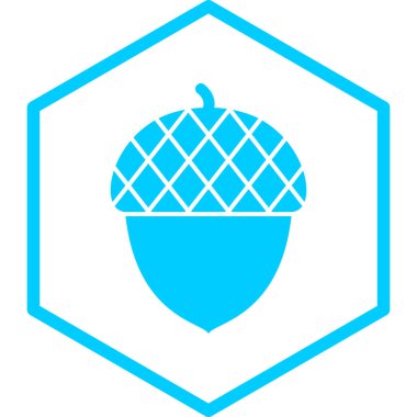 palamut simgesi, basit tasarım vektör çizimi