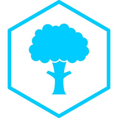 ağaç simgesi vektör illüstrasyonu