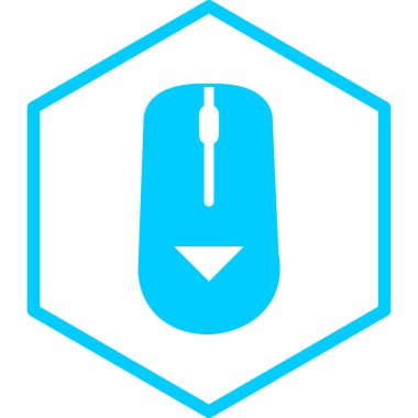 Bir indirme simgesinin vektör illüstrasyonu