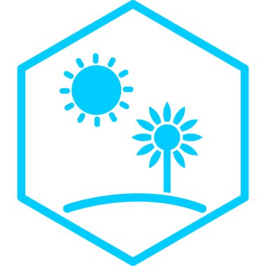 Güneş Simgesi Vektör illüstrasyonu