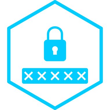 Güvenli. Web simgesi basit illüstrasyon