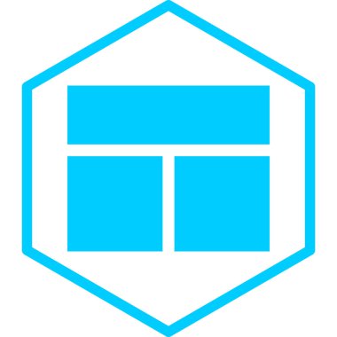 Bir kutu simgesinin vektör illüstrasyonu