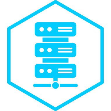 veritabanı. Web simgesi basit illüstrasyon