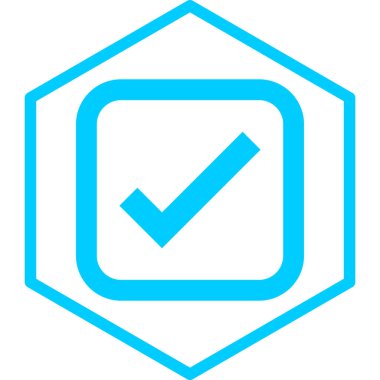 Moda biçimi izole edilmiş arkaplanda işaret simgesini işaretle