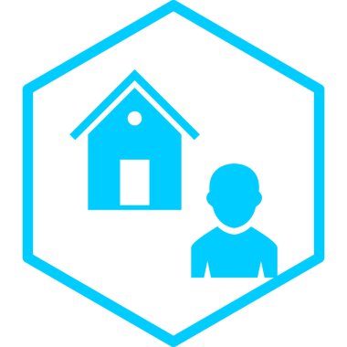 ev simgesi vektör illüstrasyonu