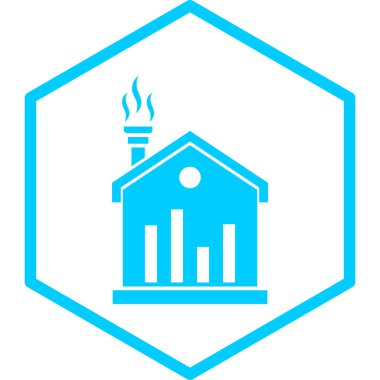 Bir ateş simgesinin vektör illüstrasyonu