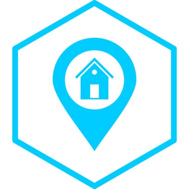 konum pin simgesi vektör illüstrasyonu