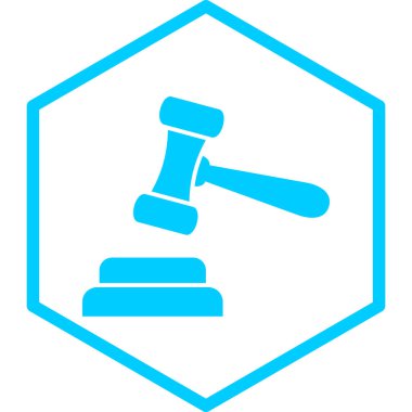 Açık artırma simge vektör çizim