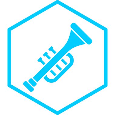 Müzik. Web simgesi basit illüstrasyon