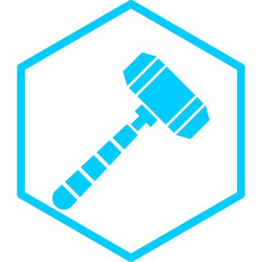 Müzayede çekici ikonu. vektör illüstrasyonu