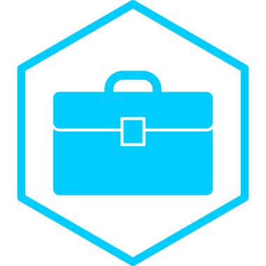 Çanta. Web simgesi basit illüstrasyon