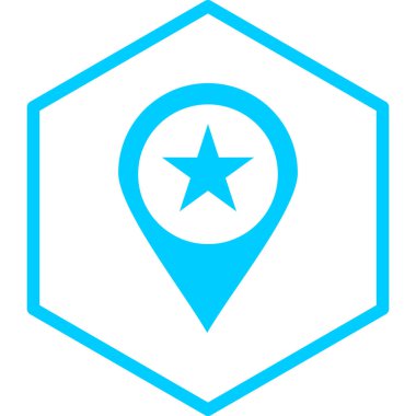 Harita iğnesi. Basit resimleme