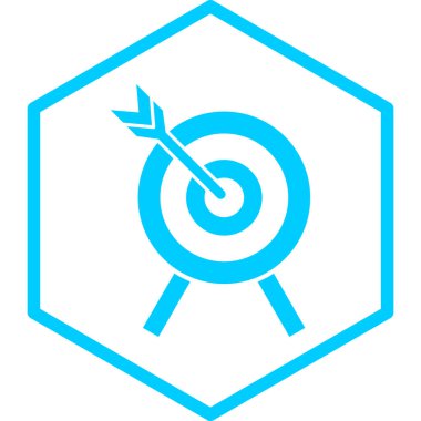 Hedef. Web simgesi basit illüstrasyon