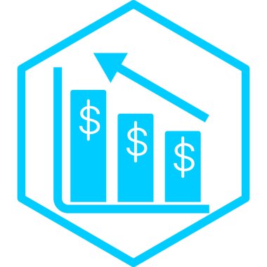 Dolar işareti simgesi, vektör çizimi