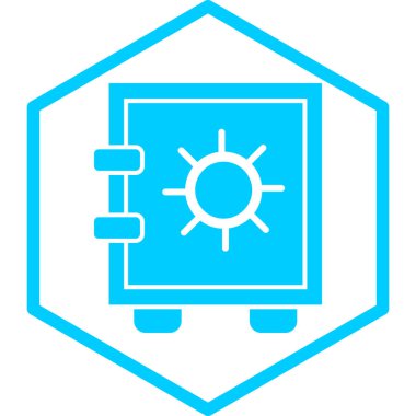 Modern güvenlik simgesinin vektör illüstrasyonu