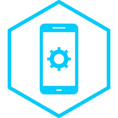 mobil uygulama vektörü simgesi modern basit tasarım