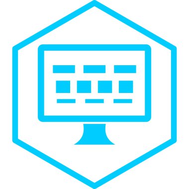 lcd. Web simgesi basit illüstrasyon