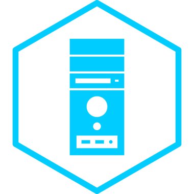 Sunucu. Web simgesi basit illüstrasyon