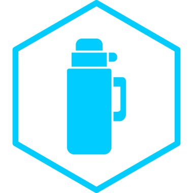 su şişesi simgesi, vektör illüstrasyonu